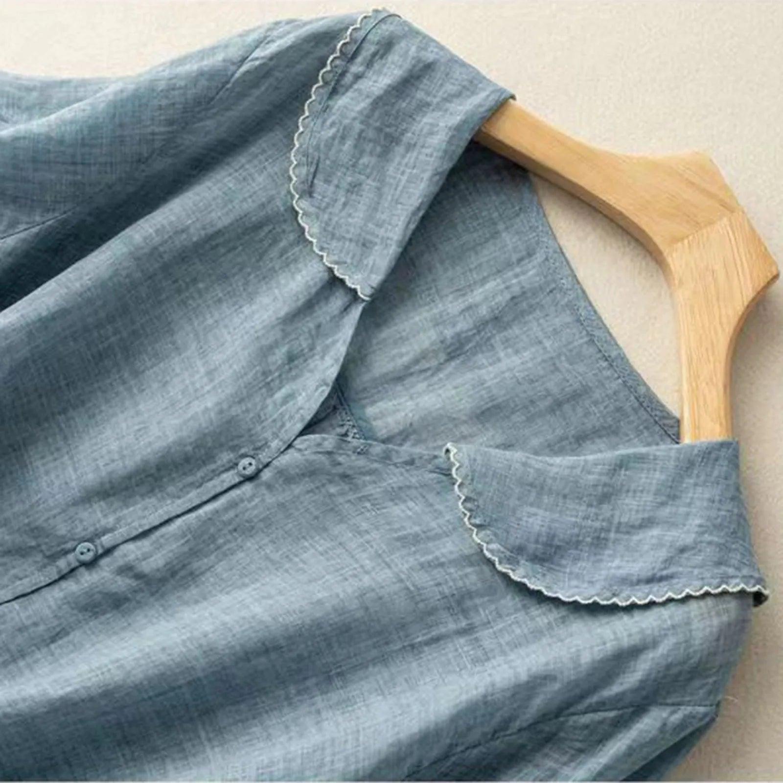 Chemise Féminine en Lin Décontractée