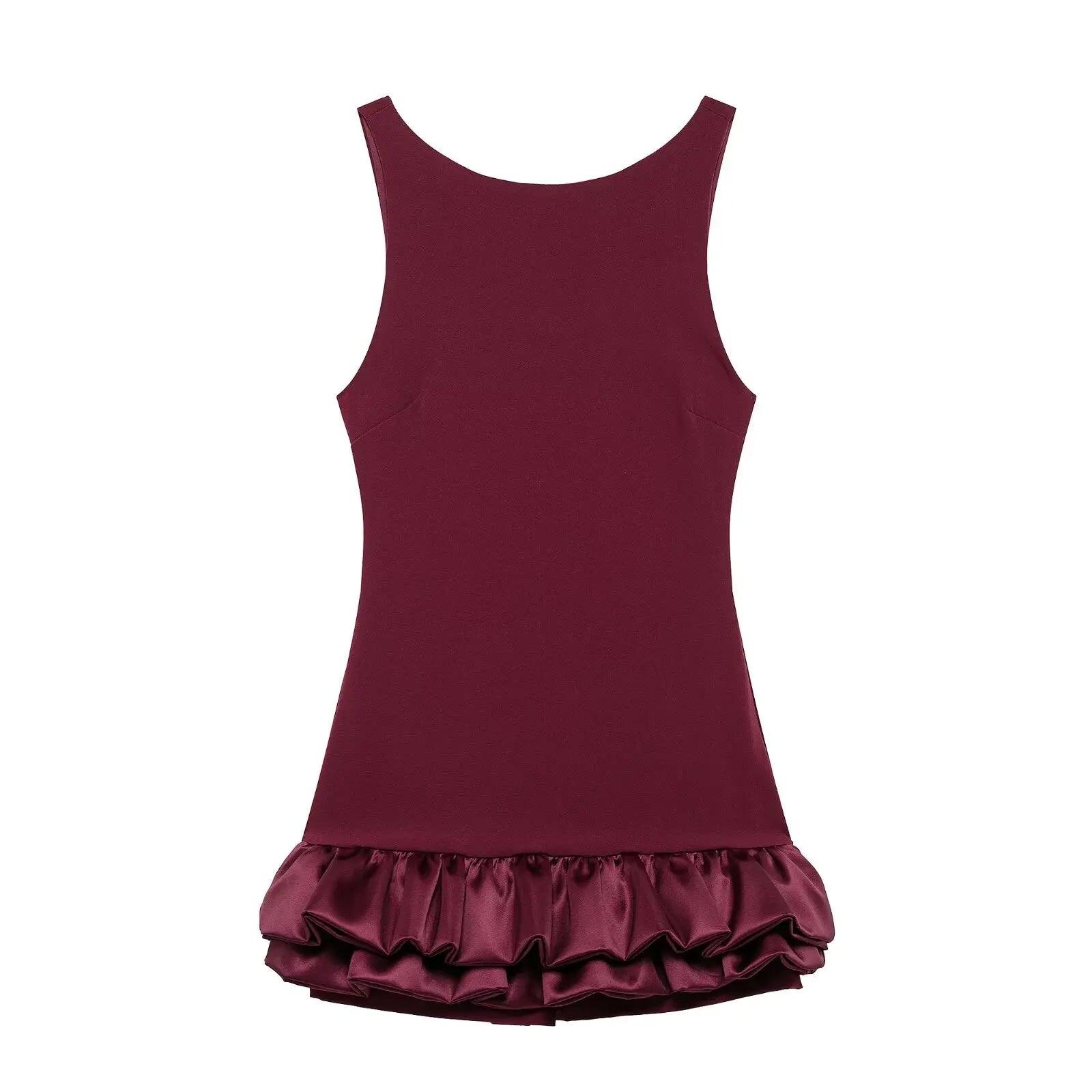 Robe Sans Manches à Volants Lune™
