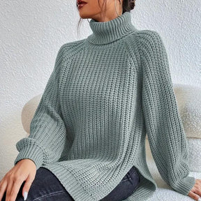Pull Femme Col Roulé en Laine