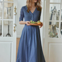Robe Midi Paysanne 100% Coton