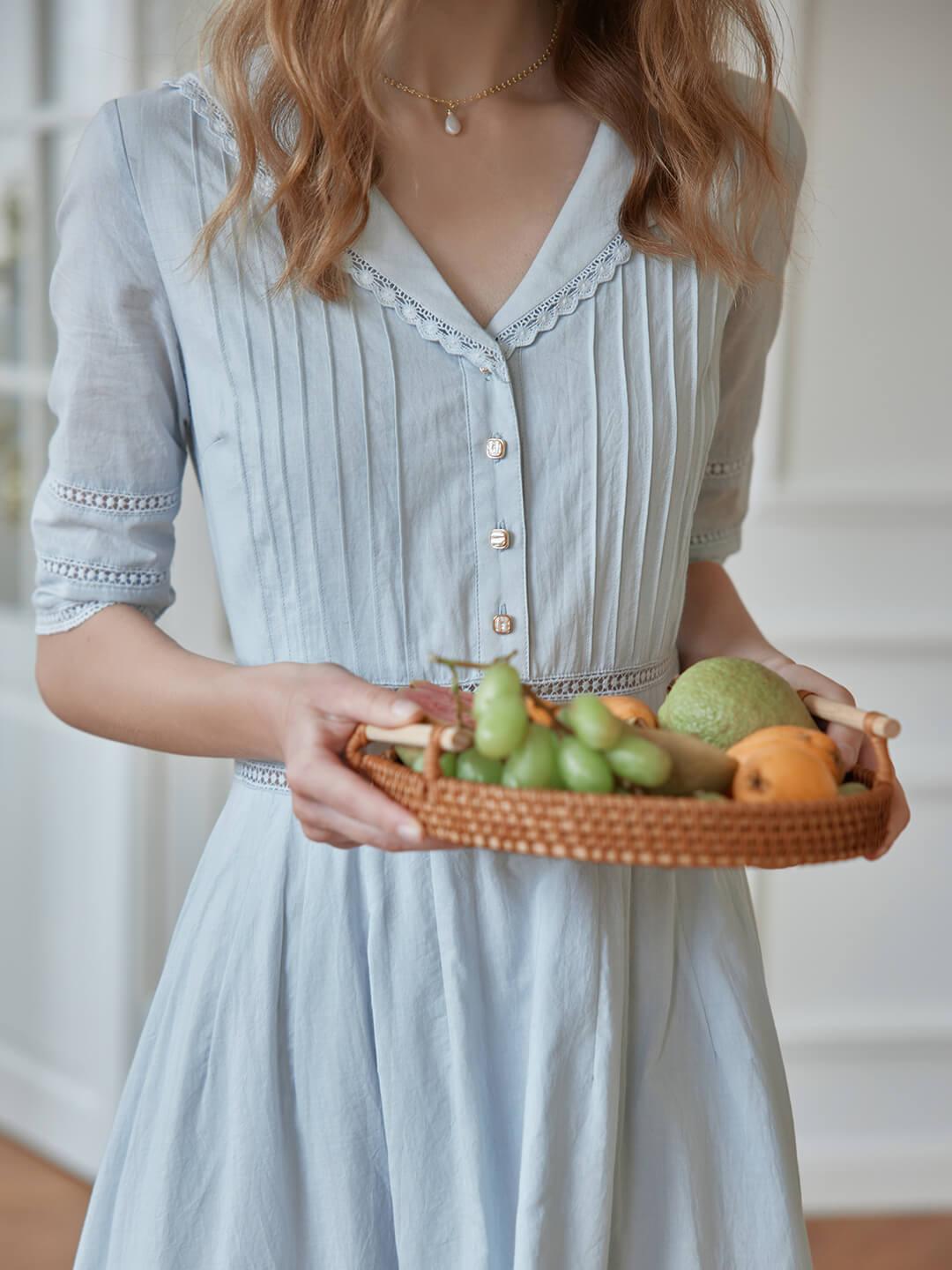 Robe Midi Paysanne 100% Coton