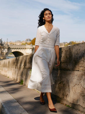 Robe Midi Paysanne 100% Coton