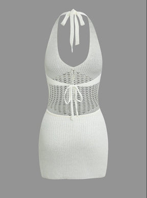 Robe De Tricot Au Crochet Printanière Pour Femme