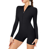 Combinaison Courte à Manches Longues Fitness Femme