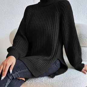 Pull Femme Col Roulé en Laine