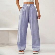 Pantalon Rayé Lune Pour Femme