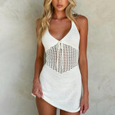 Robe De Tricot Au Crochet Printanière Pour Femme