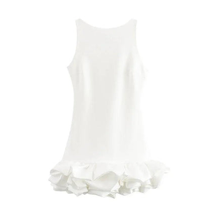 Robe Sans Manches à Volants Lune™