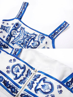 Ensemble Crop Top et Jupe Grèce Lune