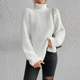 Pull Femme Col Roulé en Laine