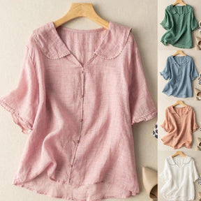 Chemise Féminine en Lin Décontractée